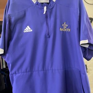 Adidas Purple Quarter-Zip Jacket